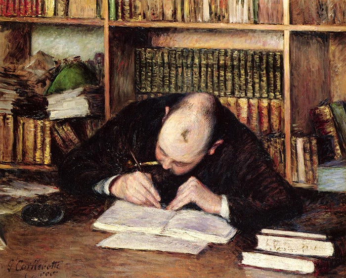 Gustave Caillebotte - Portrait d'un homme en train d'écrire